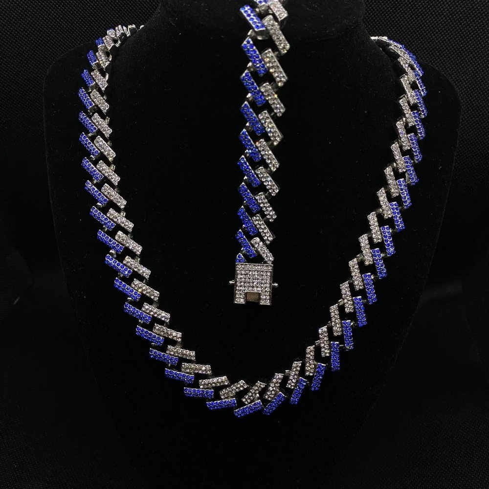 14k Gold Plated Necklace Bracelet Set
